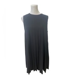 Tash and Sophie Pleated Black Mini Dress Medium Petite